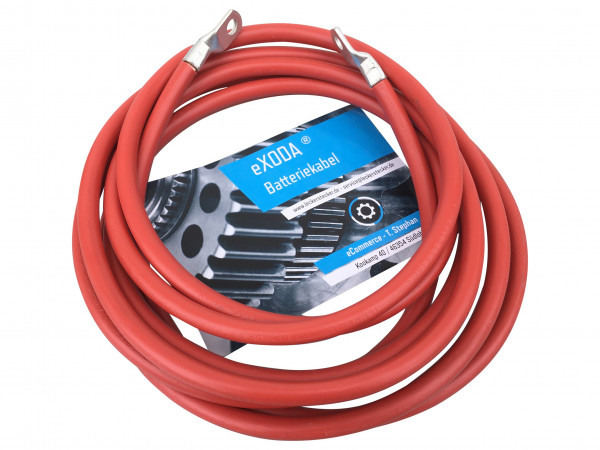 Batteriekabel KFZ Kabel 35 mm² BLAU + Ringösen/Kabelschuhe M6/M8
